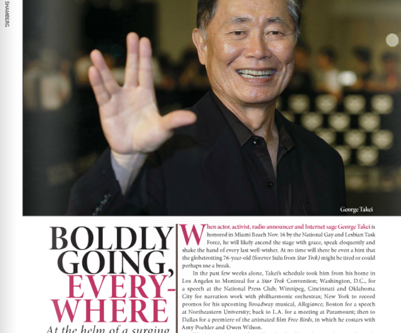 Authentic Voice Takes Takei on New Ride